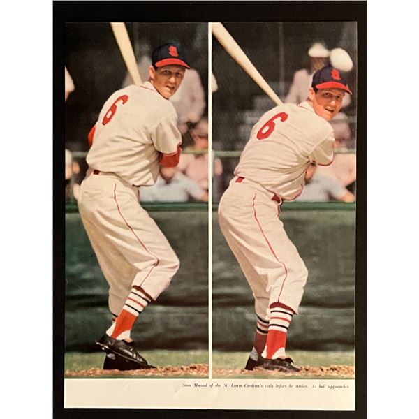 MLB Hall of Famer St. Louis Cardinals Stan Musial Magazine Page