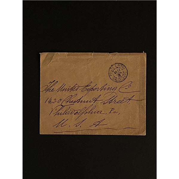 Vintage Guadeloupe France Stamped Letter