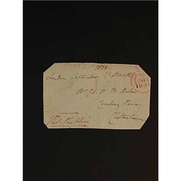 1830 Stamped Note