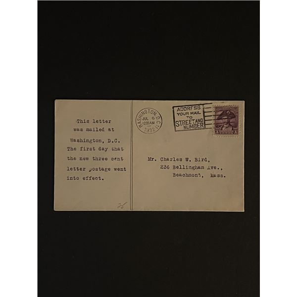 1932 Washington DC First Day Cover