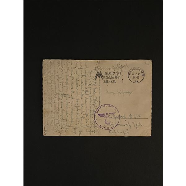 1941 German Stamped Postcard