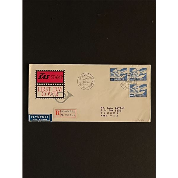 1961 Sweden First Day Cover