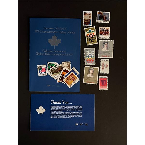 Canada Souvenir Collection of 1973 Commemorative Stamps