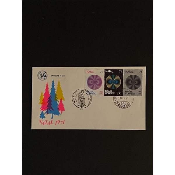 Rare 1971 Natal Brazil First Day Cover