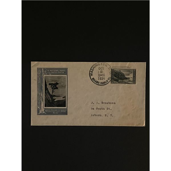 1934 Acadia National Park First Day Cover