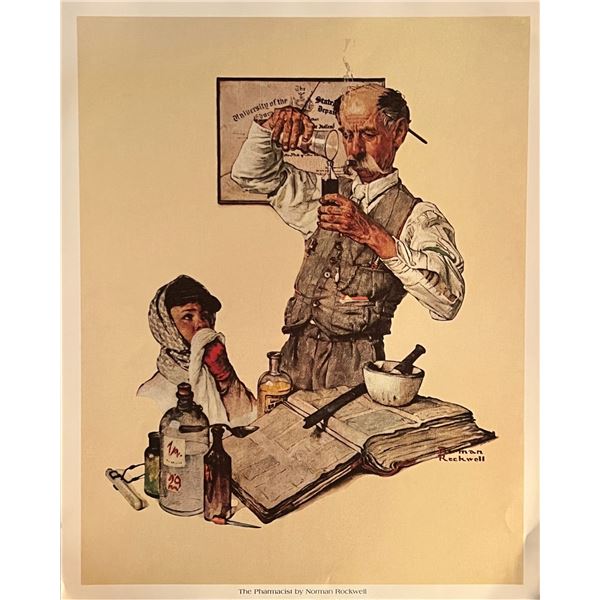 Norman Rockwell The Pharmacist Art Print