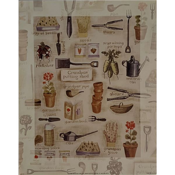 Grandpas Potting Shed Art Print