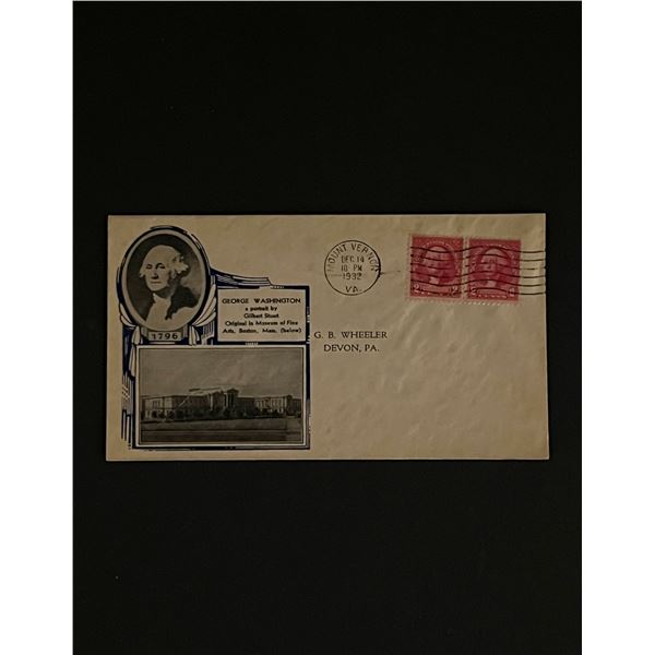 1932 President George Washington First Day Cover
