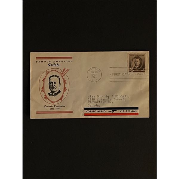 1940 New York Famous Artist First Day Cover