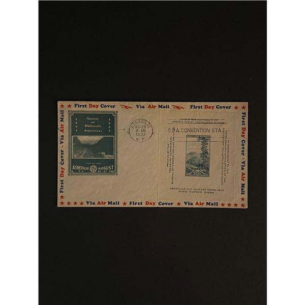 1937 North Carolina First Day Cover