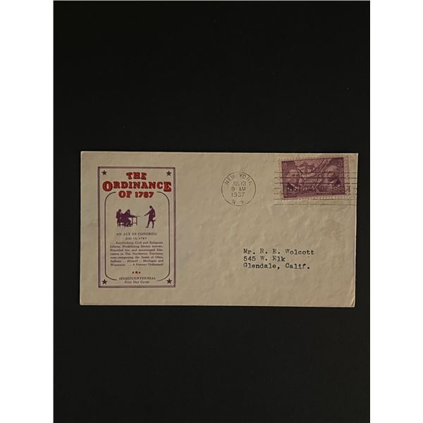 1937 Sesquicentennial US First Day Cover