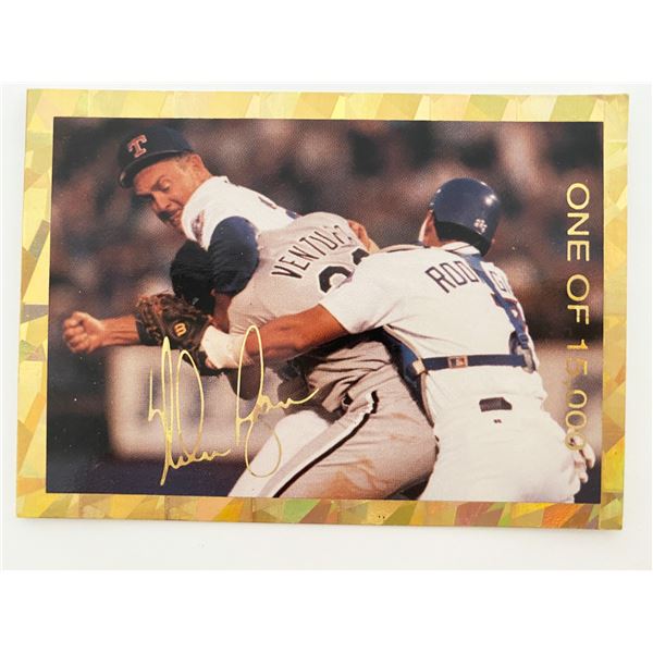 Nolan Ryan Texas Rangers Facsimile Signed Baseball Card