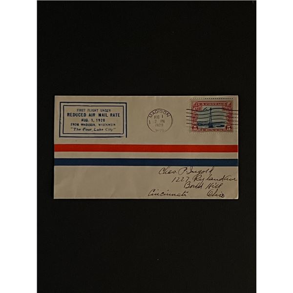 1928 Wisconsin First Day Cover