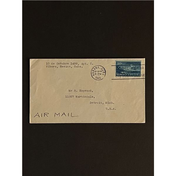 1945 Cuba First Day Cover