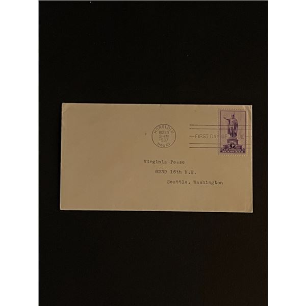 1937 Hawaii First Day Cover