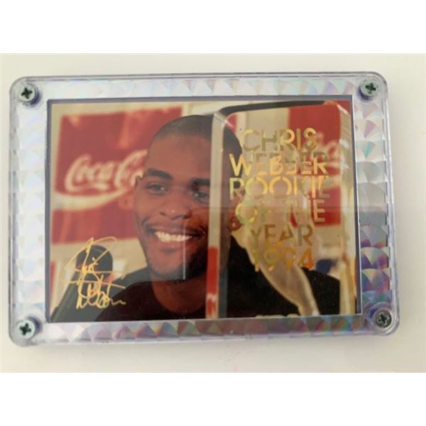Chris Webber Rookie of the Year 1994 Facsimile Signed Framed Basketball Card