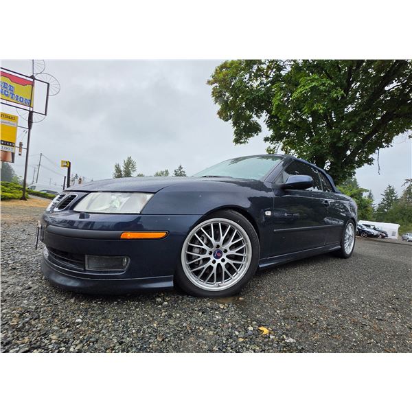 DUNCAN - 2007 SAAB 9-3 AERO CONVERTABLE BLUE 96771 MILES - 004057-4