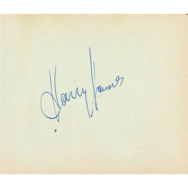 Harry James Signed Photo