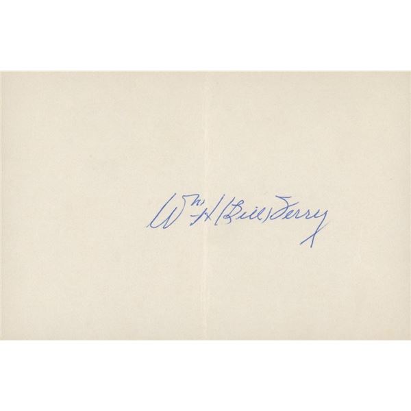 Bill Terry original signature