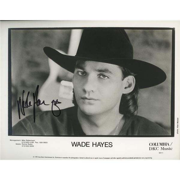 Country Music Singer Wade Hayes signed photo