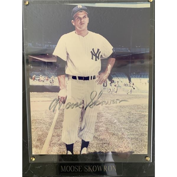 NY Yankees Moose Skowron signed photo