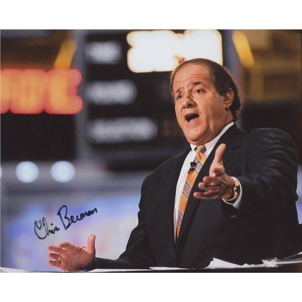 Sportscaster Chris Berman signed photo