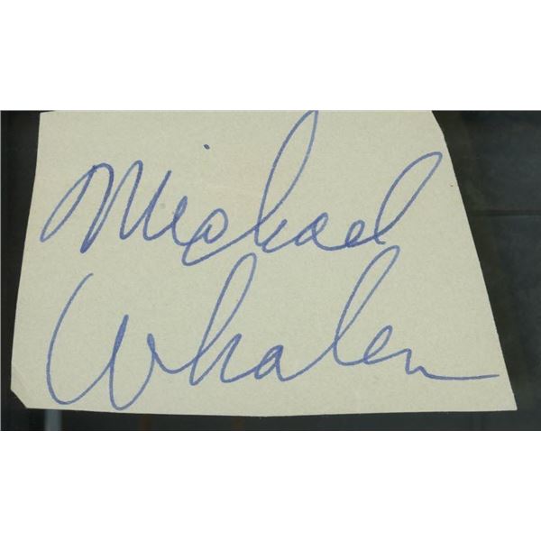 TV Composer Michael Whalen original signature