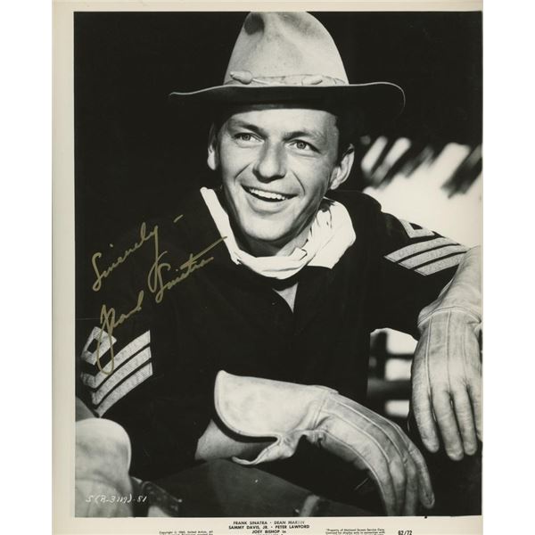Frank Sinatra signed "Sergeants 3" movie photo. GFA Authenticated