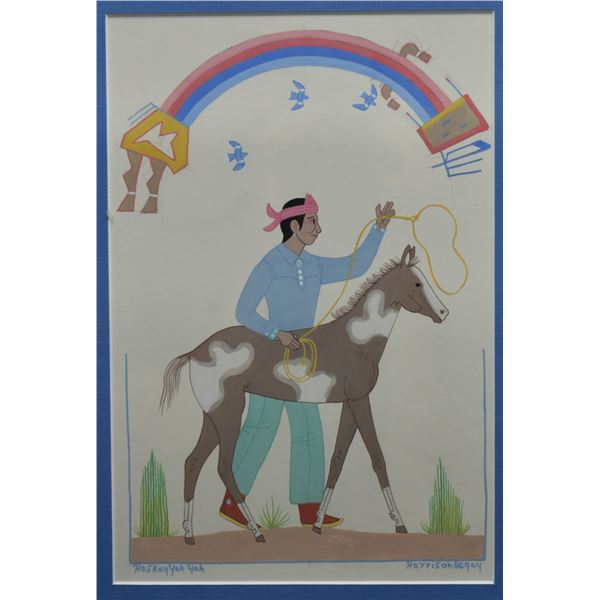 NAVAJO PAINTING (HARRISON BEGAY)