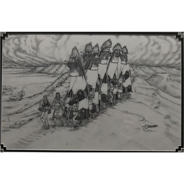 NAVAJO DRAWING (JOHNNY SECATERO)
