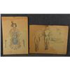 Image 20 : ELEVEN NATIVE AMERICAN SKETCHES AND PAINTINGS