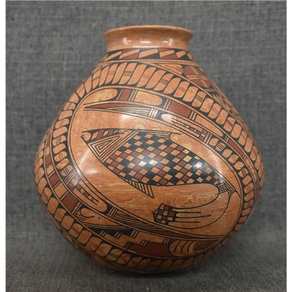 MATA ORTIZ POTTERY OLLA (SALVADOR ALMAZAN)