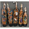 Image 1 : FIVE ZUNI WOOD PAINTED FEATHERS (ELDRED SANCHES AND S LONJOSE)