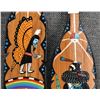 Image 2 : FIVE ZUNI WOOD PAINTED FEATHERS (ELDRED SANCHES AND S LONJOSE)