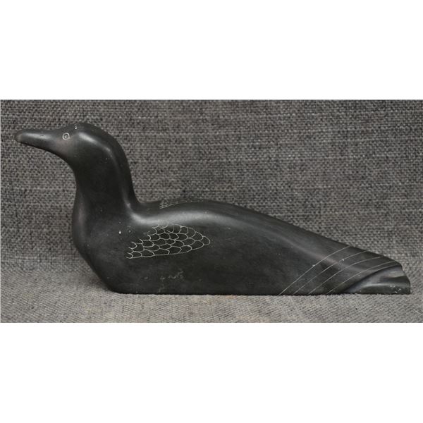 NORTHWEST COAST STONE LOON (SIGNED)