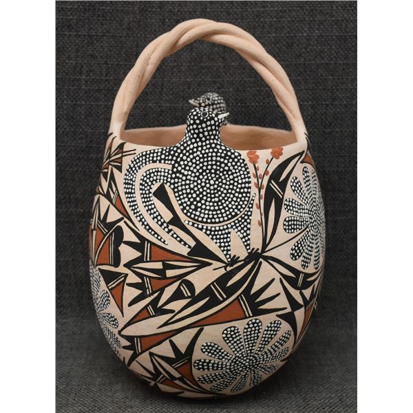ACOMA POTTERY BASKET (C ESTEVAN)