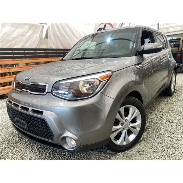PARKSVILLE - "NO RESERVE" 2016 KIA SOUL GREY 219463 KMS - 406620-2