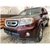Image 2 : PARKSVILLE - 2011 HONDA PILOT RED 203053 KMS - 501242-3