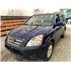 Image 3 : PARKSVILLE - 2005 HONDA CR-V BLUE 241059 KMS - 800986-3