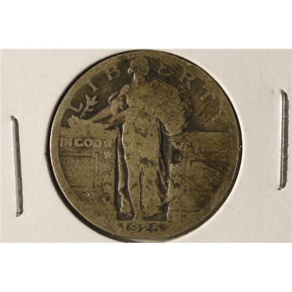 1925 SILVER STANDING LIBERTY QUARTER