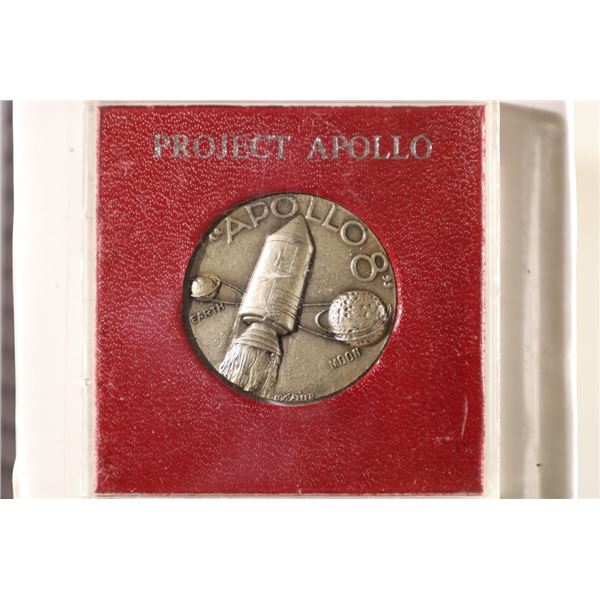 14 GRAMS SILVER PLATED APOLLO 8 ROUND IN HARD