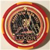 Image 2 : $5 LUXOR HOTEL CASINO CHIP. 1997 HAPPY NEW YEAR