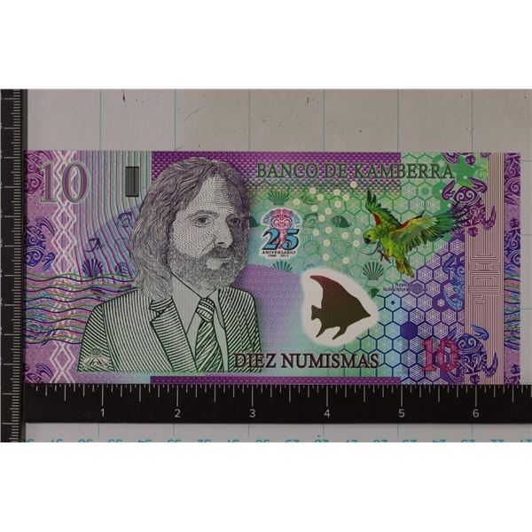 2013 BANK OF KAMBERRA 10 NUMISMAS CRISP UNC