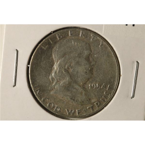 1954 SILVER FRANKLIN HALF DOLLAR