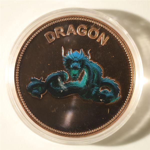 1 OZ. .999 FINE COPPER PROOF ROUND WITH COLORIZED