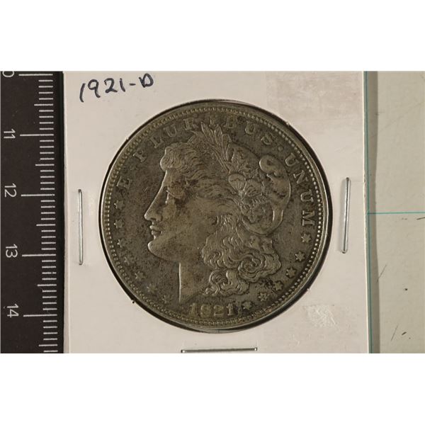 1921-D MORGAN SILVER DOLLAR