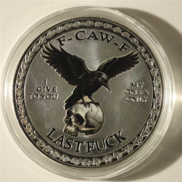 .87 OZ. METAL F-CAW-F COLORIZED METAL ROUND