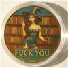 Image 1 : 1 OZ. METAL COLORIZED ROUND WITH WOMEN IN LEATHER