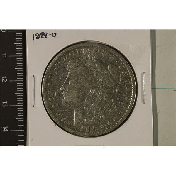 1899-O MORGAN SILVER DOLLAR, SOME TONING