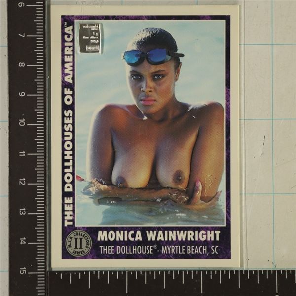 THEE DOLLHOUSES CARD WITH .999 SILVER VALCAMBI BAR